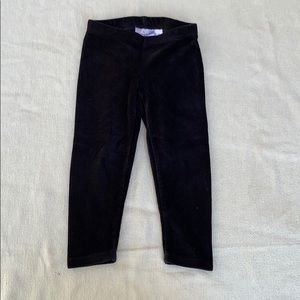 Jumping Beans black corduroy girls leggings  2T